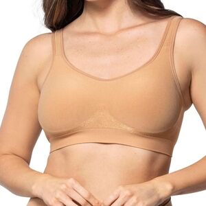 UNDEROUTFIT The Comfort Shaping Bra w Extender, Non-Adjustable Straps, Tan Color